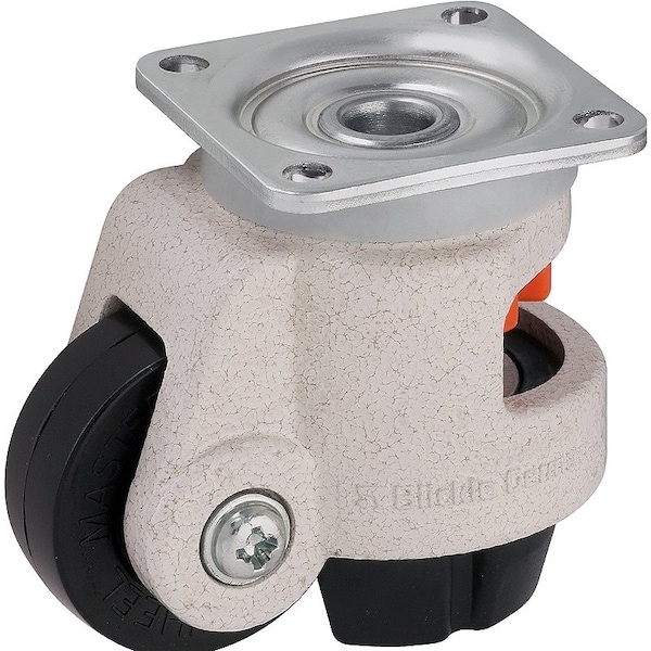 2-31/64"x1-1/8" Nylon Wheel, Blickle Leveling Caster W/ Integrate